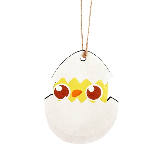 VerPetridure Easter Chick Decoration Wooden Crafts Pendant Decoration Creative Pendant