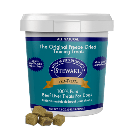 Stewart Pro-Treat Freeze Dried Beef Liver 12 oz. Tub