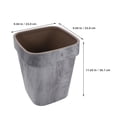 thumbnail image 2 of Toyandona Medium Size Lidless Trash Can Plastic with Farmhouse Wood Grain for Indoor Use, 2 of 7
