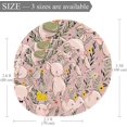 thumbnail image 2 of Cute Pink Pigs Round Soft Area Rugs 2.6ft Anti-Slip Cute Circle Carpet for Teen Girls Room, Circular Rug for Nursery Room, Dorm, Cute Room Decor for Baby, 2 of 7
