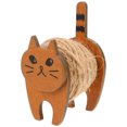 thumbnail image 3 of 1 Set Spool Holder For Sewing Machine Cat Shape Chocolate Color Wood Material Desk Decor, 3 of 8
