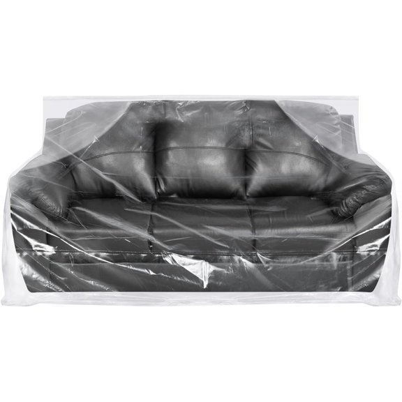 Plastic Couch Cover for Moving,Sofa Bag Cover Protector,Furniture Cover for Storage,92Wx42Dx62/41H Inches (No Seal)