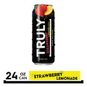 TRULY Hard Seltzer Strawberry Lemonade, Spiked & Sparkling Water, 24 fl. oz. Can