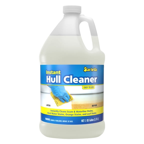STAR BRITE 081700 Easily Remove Stains Scum Lines & Grime Instant Hull Cleaner, 1 Gallon