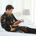 thumbnail image 5 of KLL Casino Cards Poker Sleepwear Mens Flannel Pajamas,Long Cotton Pj Set, 5 of 7