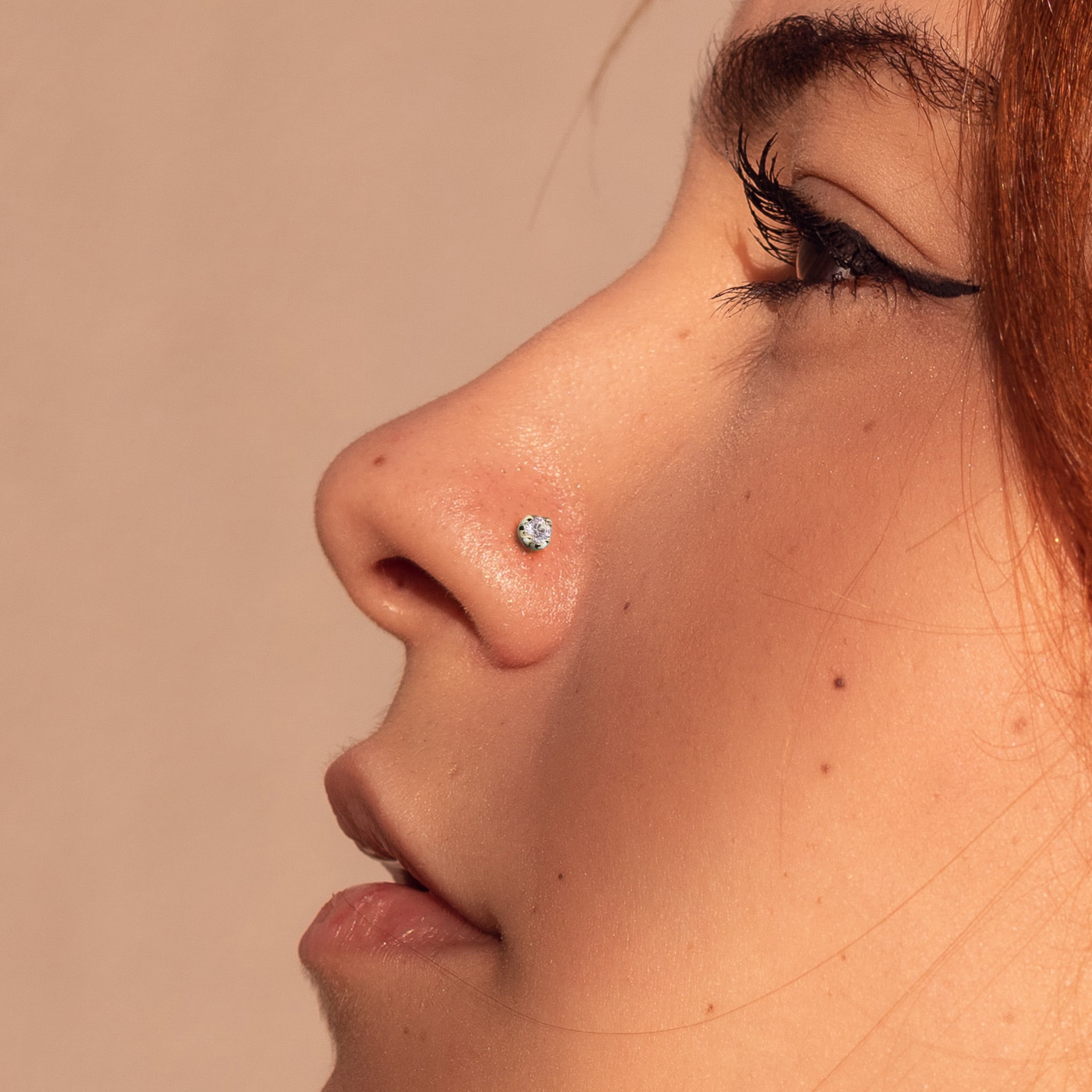 Diamond Nose Stud, Diamond Nose Ring, 2mm Diamond Nose Ring, 14k Gold Nose  Ring, Genuine Diamond Nose Ring, Small Diamond Nose Stud, SKU 184 - Etsy