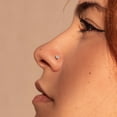 thumbnail image 4 of Premium 10k Yellow Gold & White Gold Nose Stud in 20 Gauge, Multiple sizes available. Diamond nose ring for women. Non-Irritating Skin Safe Real Gold, Nose piercing stud for women & Men, 4 of 4