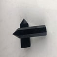 thumbnail image 4 of K-KED 40-50mm Natural Quartz Black Obsidian Crystal Point Wand Energy Chakra Stone 1pc-default, 4 of 9