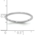 thumbnail image 3 of 10K White Gold 1.2mm Milgrain Stackable Band (Size 8.5) Made In United States 1stk19-120w-8.5, 3 of 5