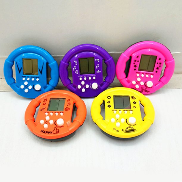Gwong Electrónica Máquina de juegos de mano con forma de volante de 23 games Máquina de juegos de mano Máquina para adultos para niños