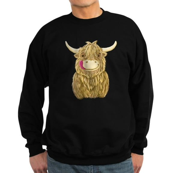 CafePress - Happy Highland Cow Jumper Sweater - Classic Crew Neck Sweatshirt