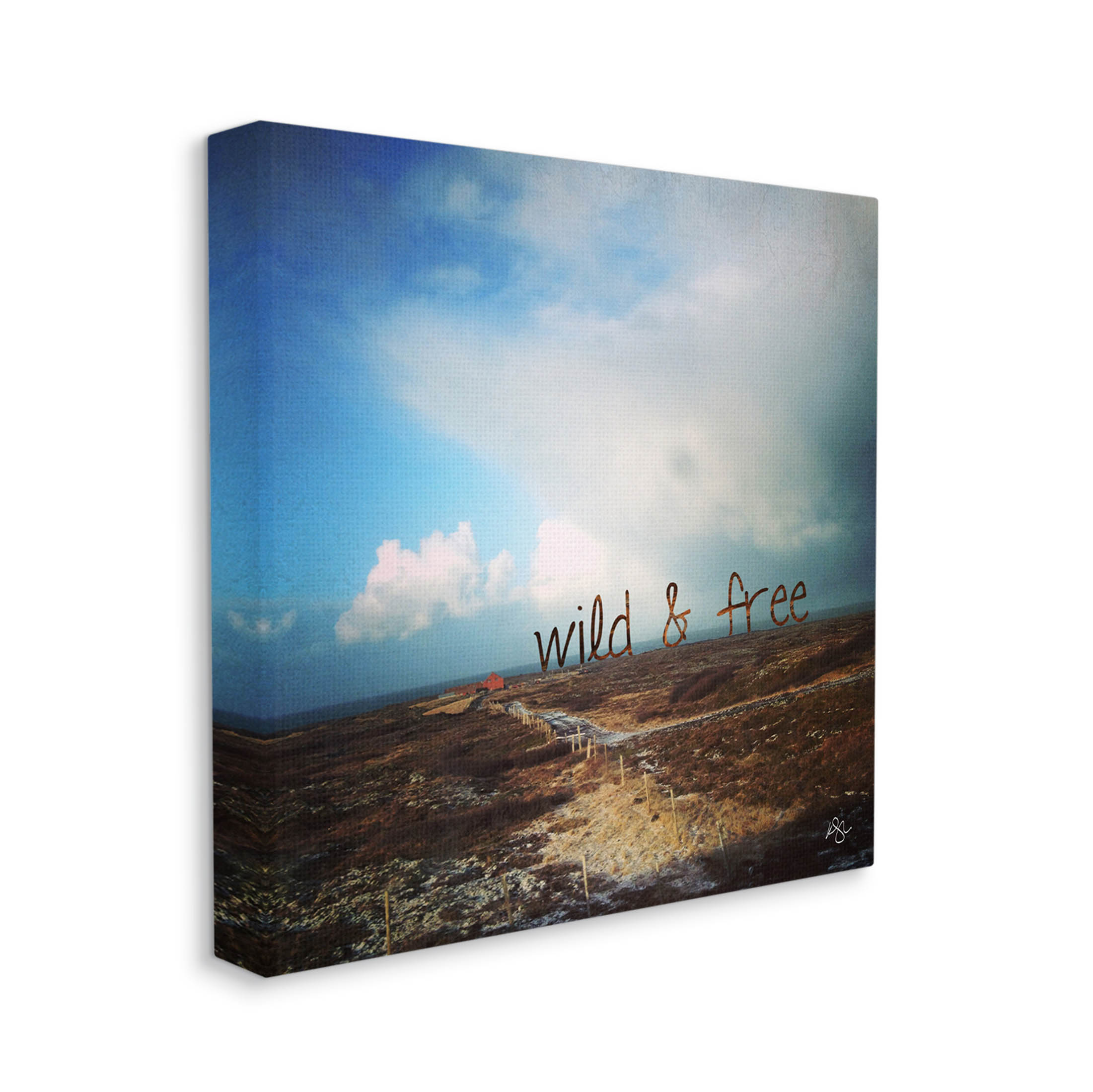 Stupell Industries Wild & Free Rural Landscape Graphic Art Gallery Wrapped Canvas Print Wall Art, Design by K. Kaufman