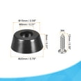 thumbnail image 3 of Uxcell 20mm W x 8mm H Rubber Bumper Feet, Stainless Steel Screws and Washer 16 Pack, 3 of 5