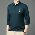 thumbnail image 5 of Men's Cool Autumn Casual Silk Polo Shirt, 5 of 5