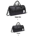 thumbnail image 4 of Jumpingount Bolsa de equipaje de viaje para gimnasio, deportes, Fitness, organizador de equipaje, bolsa de almacenamiento de cuero para zapatos, bolso Envolturas para manijas de equipaje Largo Jumpingount AP014692-01, 4 of 6