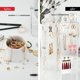 thumbnail image 5 of Organizador de joyas - Estante para pendientes de 6 niveles para 140 pares - Soporte compacto - Mesa plegable e independiente - 11,57x4,8x3,46, 5 of 5