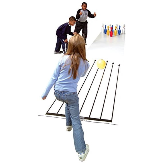 Cramer Cosom Indoor Bowling Lane for Use with Lightweight Plastic or Foam Pins and Balls, Physical Education Equipment, Childrens Bowling Lane, Plastic Bowling Equipment, Childrens Toy Bowling La