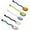 Set of 5, variant on Baywell Heat Resistant Coffee Spoon Glass Tasting Spoon Teaspoon Stirring Spoon for Tea Dessert Cocktail Appetizer Cold Drink