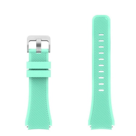 GoldCherry For Samsung Gear S3 22mm Watch Band,Watch 3 45mm Watch Band,Sport Silicone Replacement Wrist Strap Watch Band For Samsung Gear S3 Frontier/S3 Classic/Galaxy Watch 46mm(Aqua)