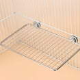 thumbnail image 6 of YIEMEEN Stainless Steel Bird Perch Platform for Parrots Resting and Playing Bird Cage Accessories for Parakeets and Cockatoos, 6 of 20