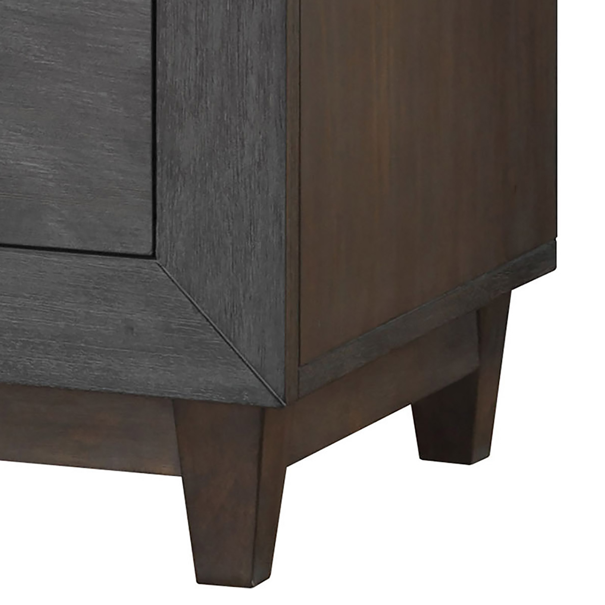 Furniture of America Dusk Child Transitional 2-Drawer Nightstand, Charcoal Brown