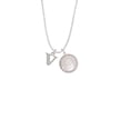 thumbnail image 2 of Delight Jewelry Silvertone Large Initial - V - To the World You are a Mother Locket Necklace, 2 of 4