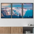 thumbnail image 3 of wall26 Framed Canvas Print Wall Art Set Aerial View Arctic Mountain Forest Nature Wilderness Photography Realism Rustic Landscape Colorful Cool for Living Room, Bedroom, Office - 16"x24"x3, 3 of 5
