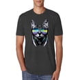 thumbnail image 1 of DJ Kitty Cat with Headphones | Mens Cat Lover Premium Tri Blend T-Shirt, Vintage Black, Large, 1 of 3