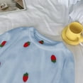 thumbnail image 5 of WRKEKC Winter Pajamas for Women Winter Coral Fleece Long Top Pants and Robe 3 Piece Home Loungewear Sleepwear Set for Women Cold Season Comfort, 5 of 6