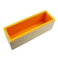 thumbnail image 4 of Molde rectangular de silicona flexible para jabón, ideal para la elaboración de jabón y manualidades multifuncionales. Naranja, 4 of 9