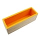 thumbnail image 4 of Molde rectangular para jabón, versátil, 1200 ml, para hacer en casa. Herramienta de silicona flexible. Naranja, 4 of 9