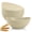 Beige, variant on Homienly 9.6" Oval Serving Bowls Set of 4, 60 oz, Wheat Straw Material, Microwave & Dishwasher Safe, White