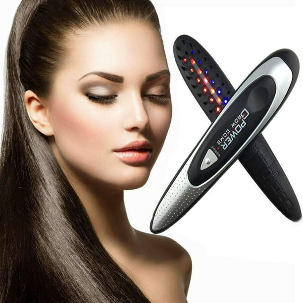 Scalp Stimulation Hair Comb - Scalp Massaging Hair Vibration Comb with  Lights for Hair ReGrowth 