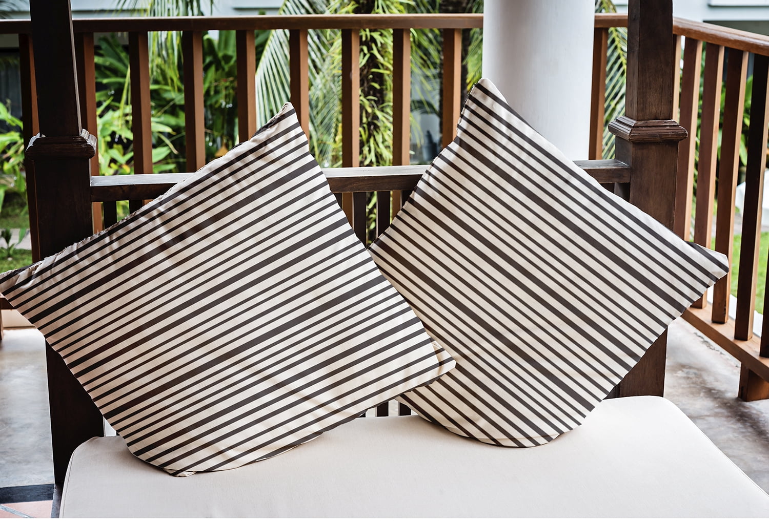 20" x 20" Simply Daisy Loom Lines Polyester Indoor/Outdoor Pillow, Fossil Qty 1