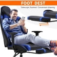 thumbnail image 5 of YRLLENSDAN Office Gaming Chair, Computer Chair with Footrest Lumbar Support PC Chair Racing Chair Video Gaming Chair Ergonomic Gaming Chair for Adults Teens, Blue, 5 of 7