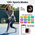 thumbnail image 4 of Smart Watch for Men Women, 1.83-inch IP68 Waterproof Smartwatch with Bluetooth Call (Answer/Make Calls), 100+ Sports Modes Fitness Tracker, Compatible with Android and iPhone, Gift pink, 4 of 8