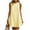 *2-Yellow, variant on VBVC Women's Cotton Linen Crew Neck Mini Dress , Ladies' Loose A-Line Sleeveless Dress , Summer Casual Beach Short Dress For Women,Beige,S-2XL