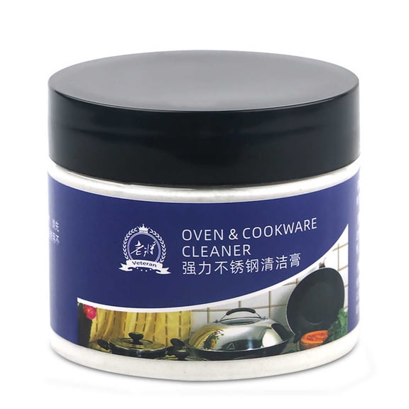 Kitchen Multi Purpose Decontamination Paste Stainless Steel Cleaner Pot Bottom Polishing Rust Removal Cleaner 100G Deep Cleaning For Hood Sink Stove Utensils