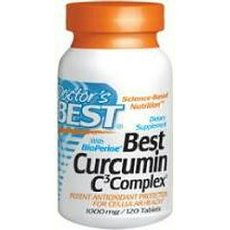 Best Curcumin 1000mg C3 Complex with BioPerine Doctors Best 120