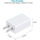 thumbnail image 2 of Cargador de pared USB 5V 2A Adaptador de corriente CA (paquete de 2 blancos) Ormromra CZDZ-ZH87, 2 of 7