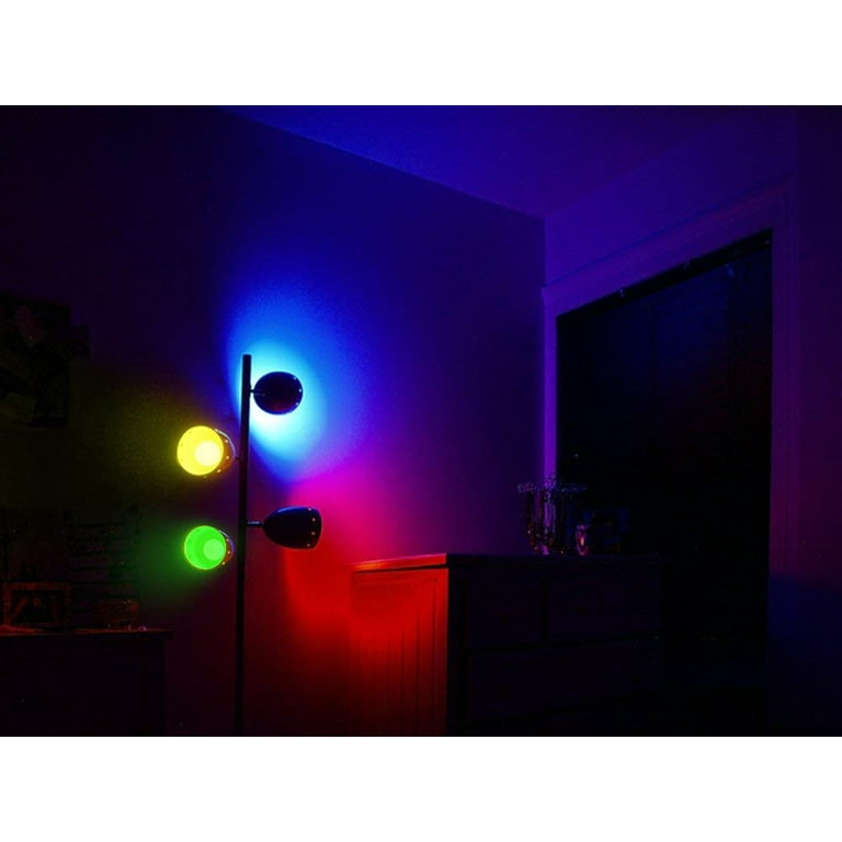 TORCHSTAR Red LED A19 Colored Light Bulb, 7W, Medium E27 Base, Bedroom,  Living Room, Baby’s Room Night Lights, Pack of 6