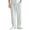 White, variant on Kureaily Men's Spring And Summer Linen Casual Pants Solid Color Linen Trousers Elastic Waist