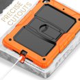 thumbnail image 4 of XYX For iPad 6th/5th Generation Case 9.7 inch 2018/2017, 3in1 Heavy Duty Shockproof Tablet Case with Stand, Shoulder Strap, Orange, 4 of 7