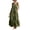 Army Green, variant on Cotton Linen Dresses for Women Sleeveless Spaghetti Strap Tiered Long Dress Ruffle Casual Summer Flowy Sundress, L