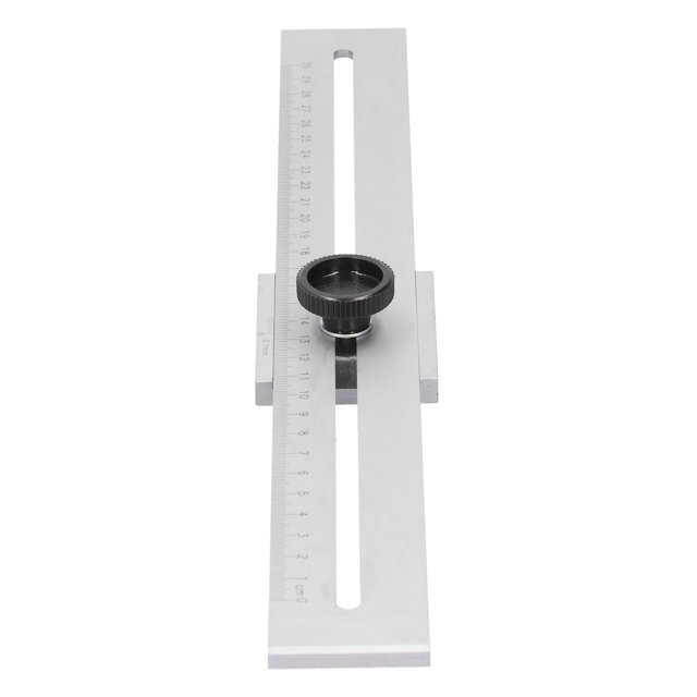 Regla de trazado de agujeros, herramienta tachada para carpintería, marcador de carpintería, calibre de línea, 0300mm