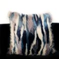 thumbnail image 3 of Plutus Blue, Black, White Fancy Animal Faux Fur Luxury Throw Pillow-Size:20" x 26", 3 of 3