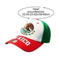 thumbnail image 2 of Byfri Mexico Flag Print Baseball Cap Adjustable Unisex Casual Sports Hat 56-60cm, 2 of 7