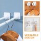 thumbnail image 3 of 2pcs No Drilling Adhesive Curtain Rod Hook Shower Curtain Rod Holder Tension Rod Bracket, 3 of 4