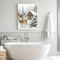 thumbnail image 6 of Canvas Wall Art, Christmas Framed Canvas Prints for Living Room Bedroom, Rustic Farmhouse Elk Pine Trees Snowy Winter Gallery Wrapped Wall Decor for Home Office, Gifts, 12"x16" Ship Next Day, 6 of 9