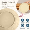 thumbnail image 6 of Homienly 24-Piece Wheat Straw Dinnerware Set, Service for 6, Reusable Plates, Bowls & Cups, Microwave & Dishwasher Safe, Beige, 6 of 7